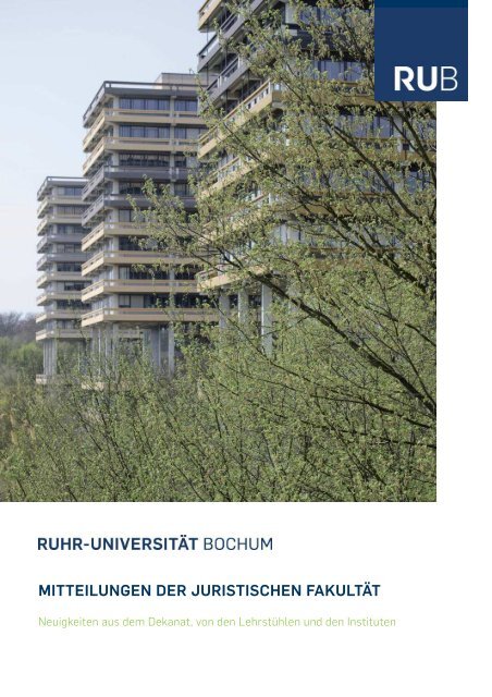 SoSe 2011 - Juristische FakultÃ¤t - Ruhr-UniversitÃ¤t Bochum