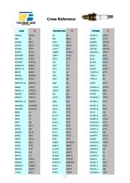 Cross Reference Chart Karts