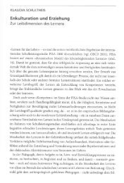 Enkulturation und Erziehung - Klaudia-schultheis.de