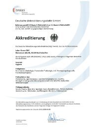 Forensische Akkreditierung Urkunde - Labor Krone