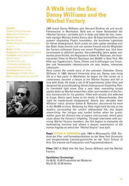 22. Internationales Dokumentarfilmfestival München 02. bis 10. Mai ...
