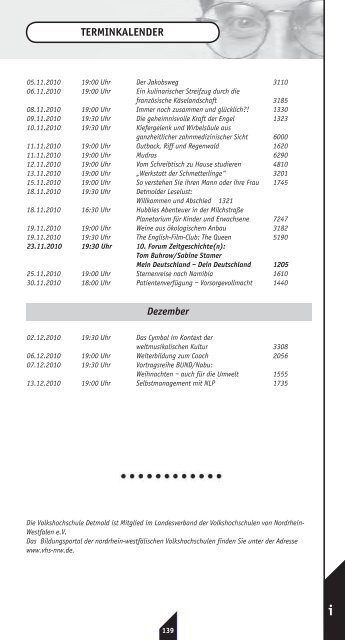 2. Semester - Volkshochschule Detmold