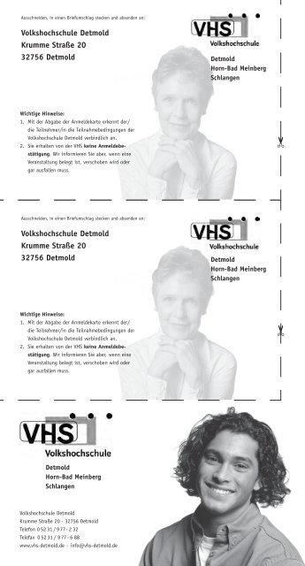 2. Semester - Volkshochschule Detmold