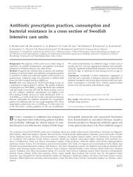 Antibiotic prescription practices, consumption and ... - Snowfall