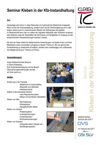 Informationsschrift - TC-Kleben