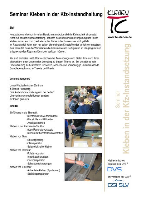 Informationsschrift Tc Kleben