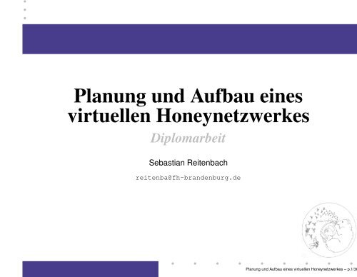 Planung und Aufbau eines virtuellen Honeynetzwerkes