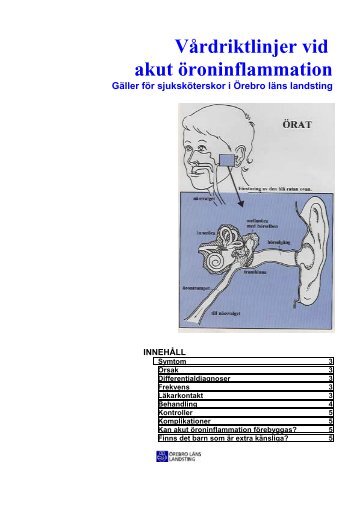 VÃ¥rdriktlinjer vid akut Ã¶roninflammation - Snowfall