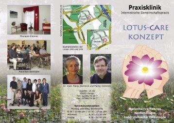 Flyer Lotus-Care-Konzept - Arztpraxis und Praxisklinik Domnick