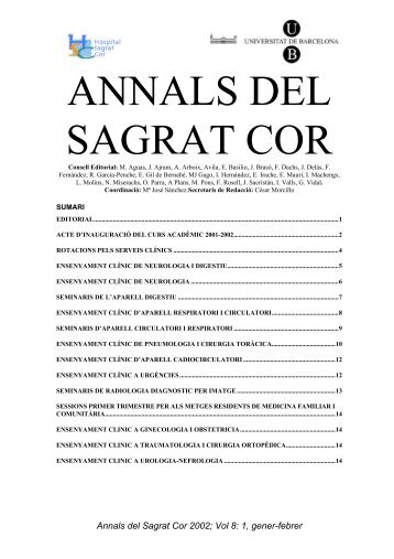 ANNALS DEL SAGRAT COR