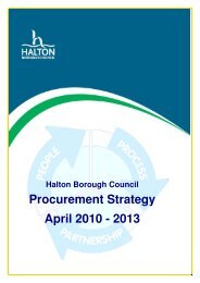 Procurement Strategy - Meetings, agendas and minutes - Halton ...