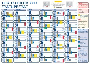 strassenverzeichnis und abfuhrbezirke achtung - AV.E