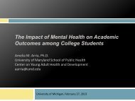 The Impact of Mental Health on Academic Outcomes among College ...