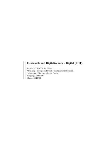 Elektronik und Digitaltechnik - Digital (4aheli) - Albino Troll