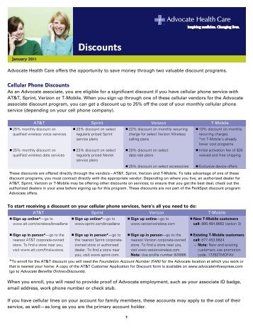 Discounts - Advocate Benefits - Advocate Health Care