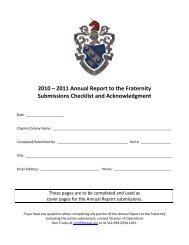 Acknowledgment Page and Submissions ... - Theta Xi Fraternity