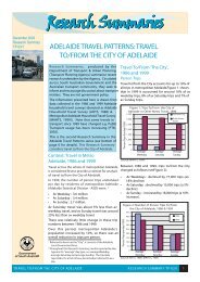 ADELAIDE TRAVEL PATTERNS - Transport SA - Sa.gov.au