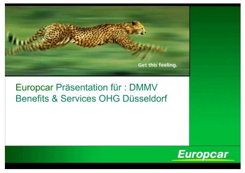 Europcar Präsentation für - Benefits und Services oHG