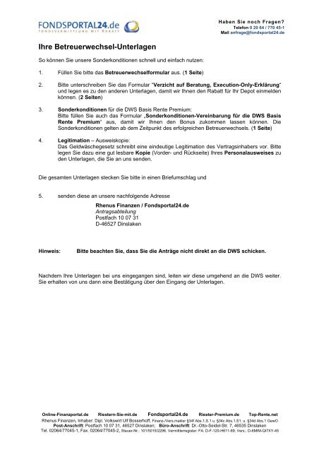 16788970222233562314alleverkaufsprospekt Und Verwaltungsreglement Fondsportal24 Dehtml