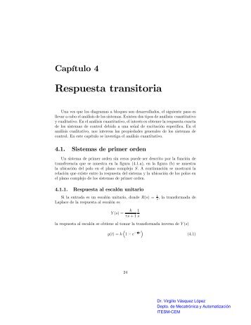 Respuesta transitoria