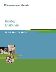 Rentes Manuvie - InvestisseurAutonome