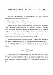 3 relazione progetto - Note calcolo volumi - Comune di Laterina