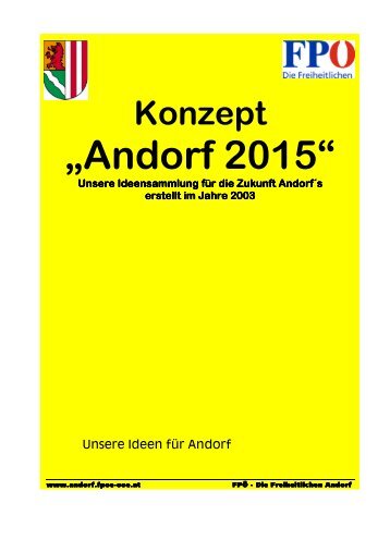 Konzept âAndorf 2015â