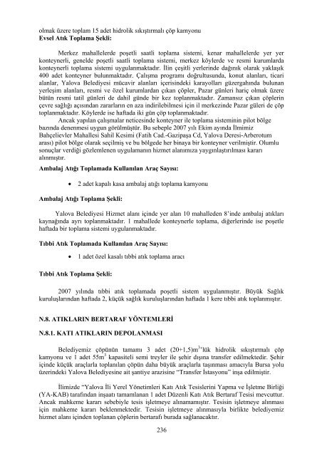 2007 yılı il çevre durum raporu - çevresel etki değerlendirme ...