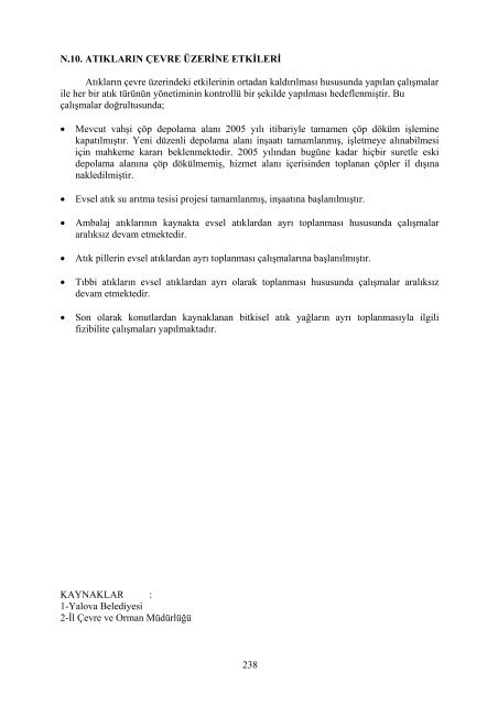 2007 yılı il çevre durum raporu - çevresel etki değerlendirme ...