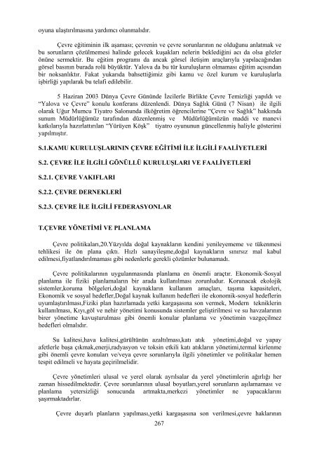 2007 yılı il çevre durum raporu - çevresel etki değerlendirme ...