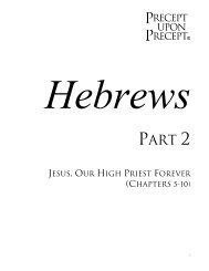 Hebrews - Precept Ministries