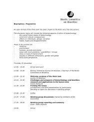 Draft Programme