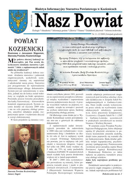 POWIAT KOZIENICKI - Powiat Kozienice