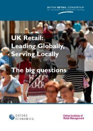 UK Retail: Leading Globally, Serving Locally The big questions