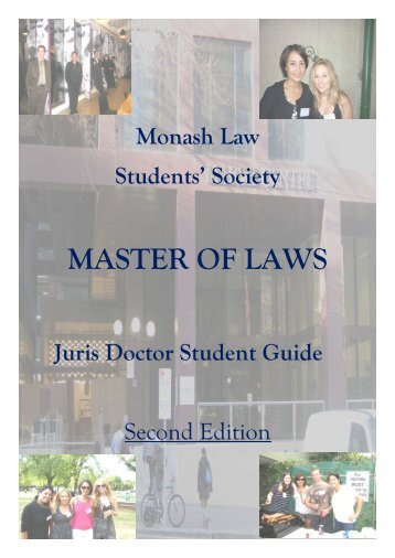 juris doctor portfolio - Monash Law Students' Society