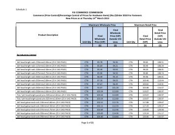 Master Price List-Fasteners as at 14/03/2013 - The Commerce ...