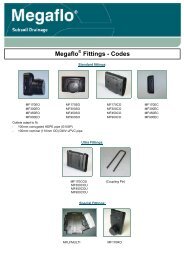 Megaflo Fittings - Codes