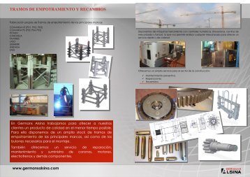 TRAMOS DE EMPOTRAMIENTO Y RECAMBIOS