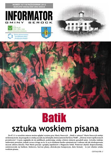 paÅºdziernik 2012 - UrzÄd Miasta i Gminy w Serocku