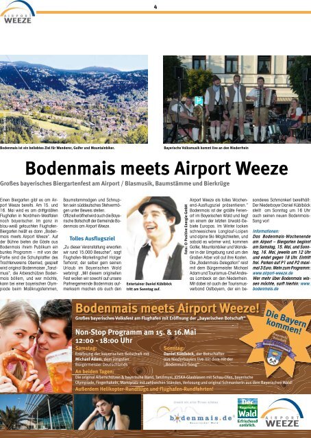 Bodenmais meets Weeze! - News