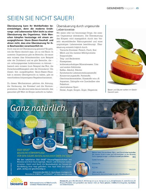 GESUNDHEITSmagazin