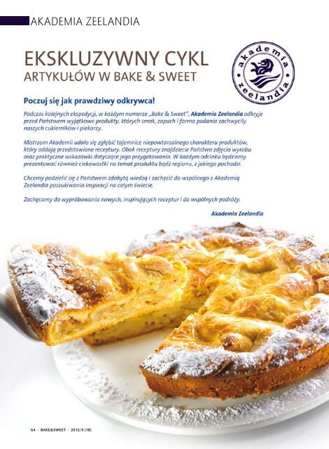 w numerze: ciasto miesiÄca â ciasto droÅ¼dÅ¼owe - Bake & Sweet