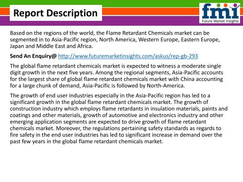 Flame Retardant Chemicals Market - Global Industry Analysis and Opportunity Assessment 2014 - 2020: Future Market Insights 