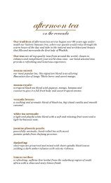 beachhouse tea and lunch menu - english (Read ... - Moana Surfrider