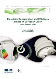 Electricity Consumption and Efficiency Trends in European Union