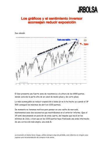 La inversión en bolsa tiene riesgo, utiliza siempre stop de ... - Jrbolsa