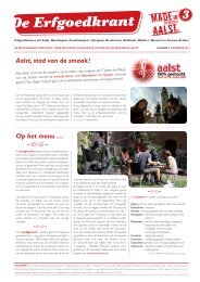 De Erfgoedkrant nr. 3 - Erfgoedcel Aalst