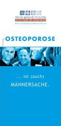 OSTEOPOROSE - Aktion gesunde Knochen