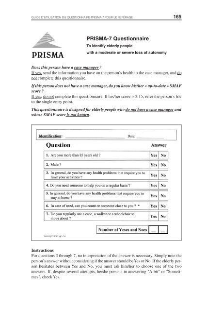 IntÃ©grer les services pour le maintien de l'autonomie des ... - Prisma