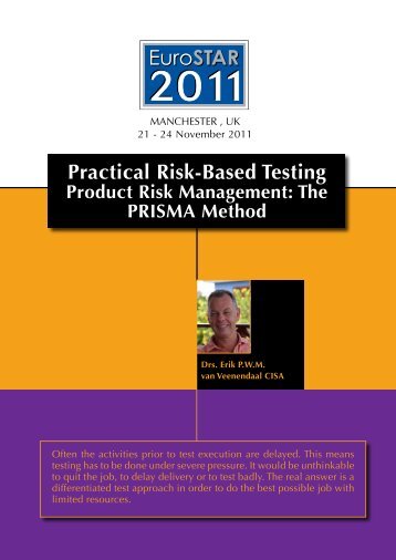 Practical Risk-Based Testing - Erik van Veenendaal